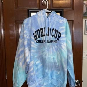 World cup cheerleading Tie dye hoodie